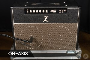 tecnica di registrazione amplificatore per chitarra on-axis